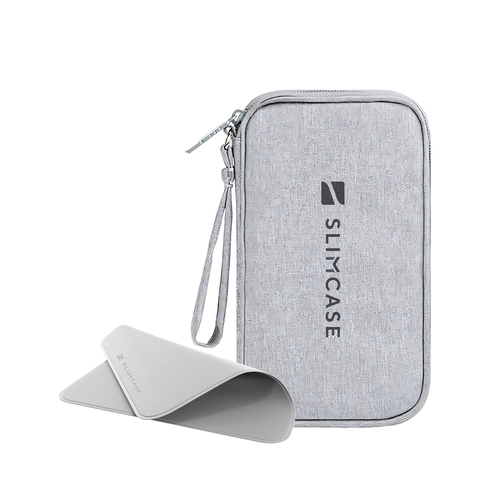 Combo 2 quà : Túi đựng phụ kiện điện tử và khăn lau điện tử