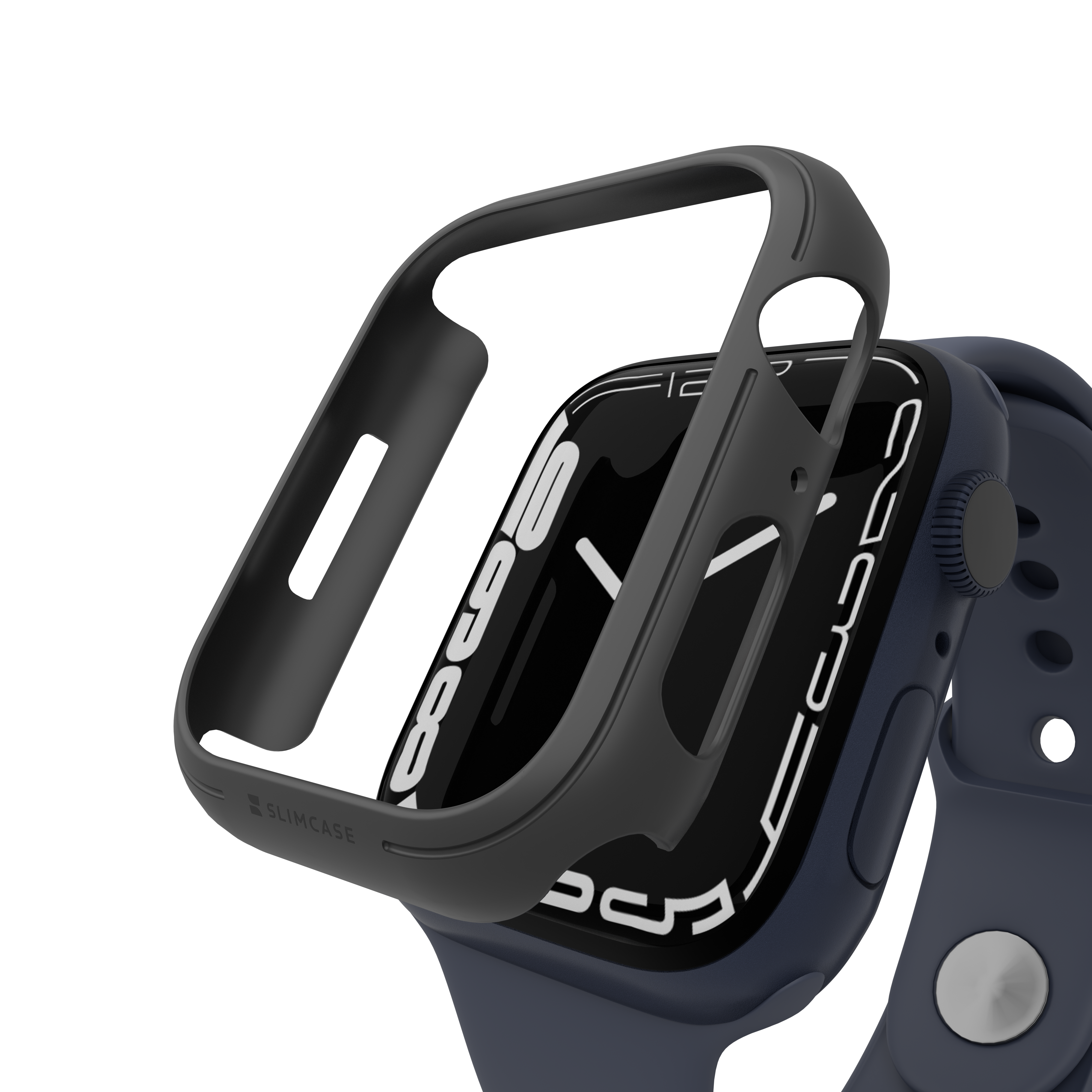 Ốp Slimcase cho dòng đồng hồ thông minh Apple Watch Series 7/8/9 - Matte Black / 41 mm - Slimcase Vietnam
