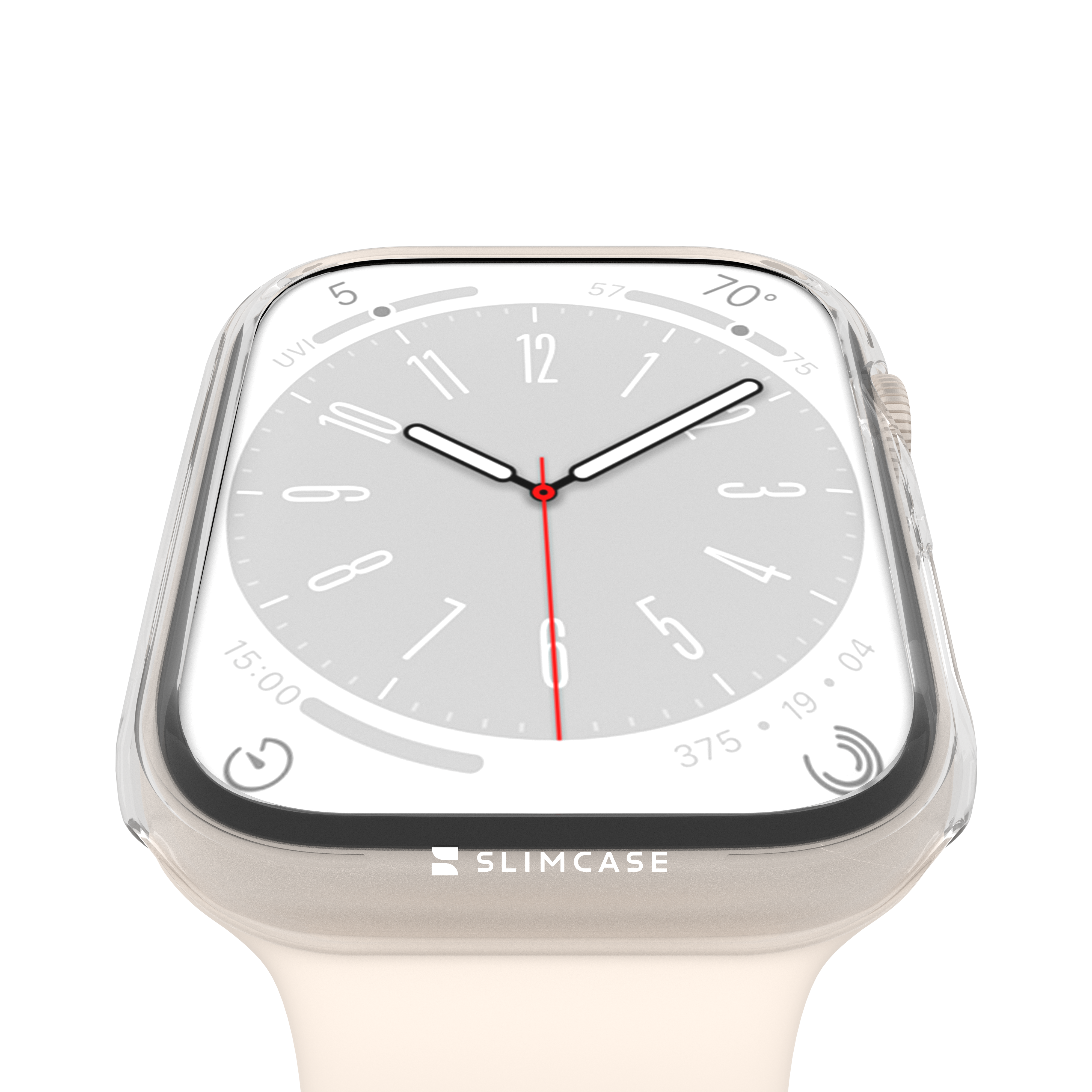 Ốp Slimcase cho dòng đồng hồ thông minh Apple Watch Series 7/8/9 - Transparent / 41 mm - Slimcase Vietnam