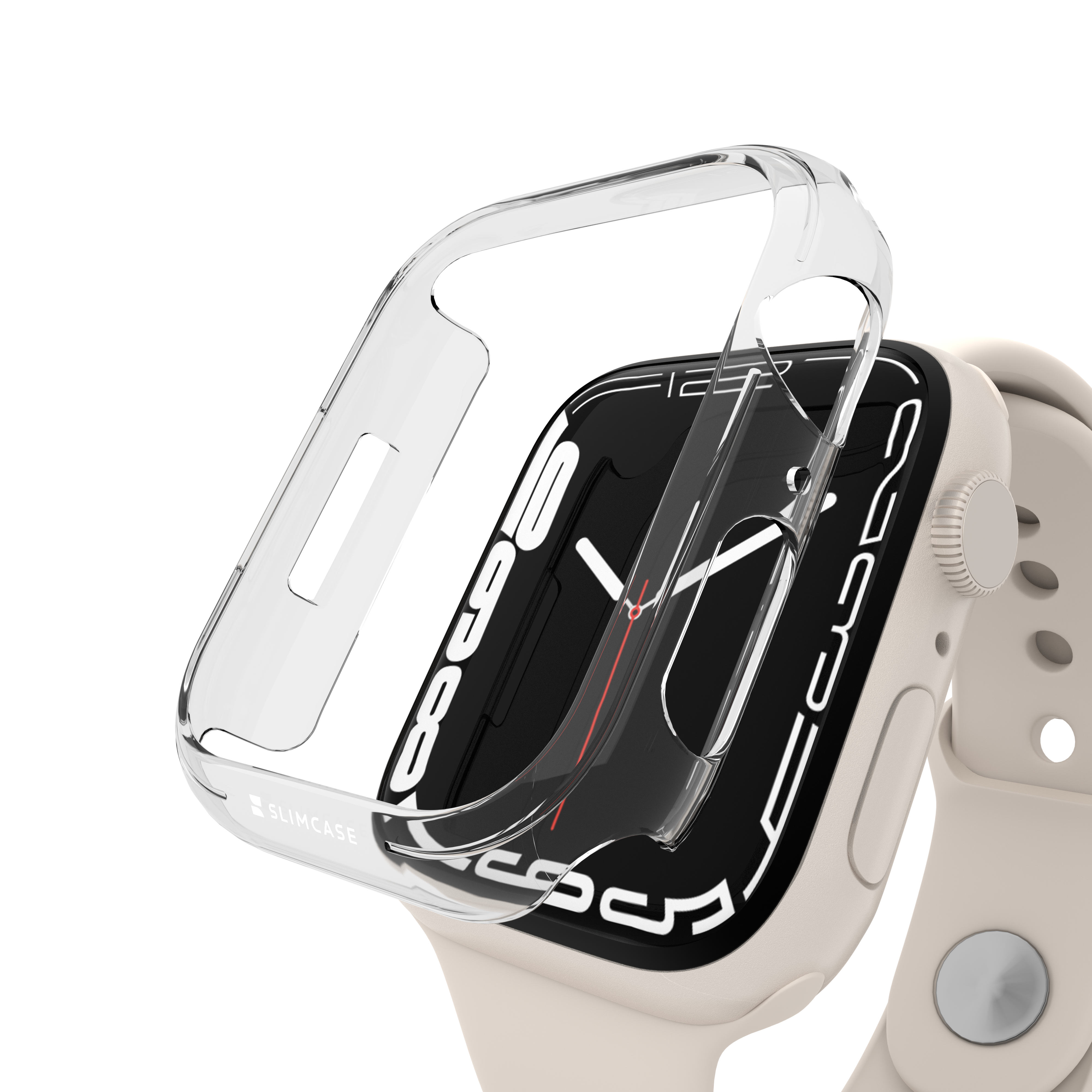 Ốp Slimcase cho dòng đồng hồ thông minh Apple Watch Series 7/8/9 - Transparent / 41 mm - Slimcase Vietnam