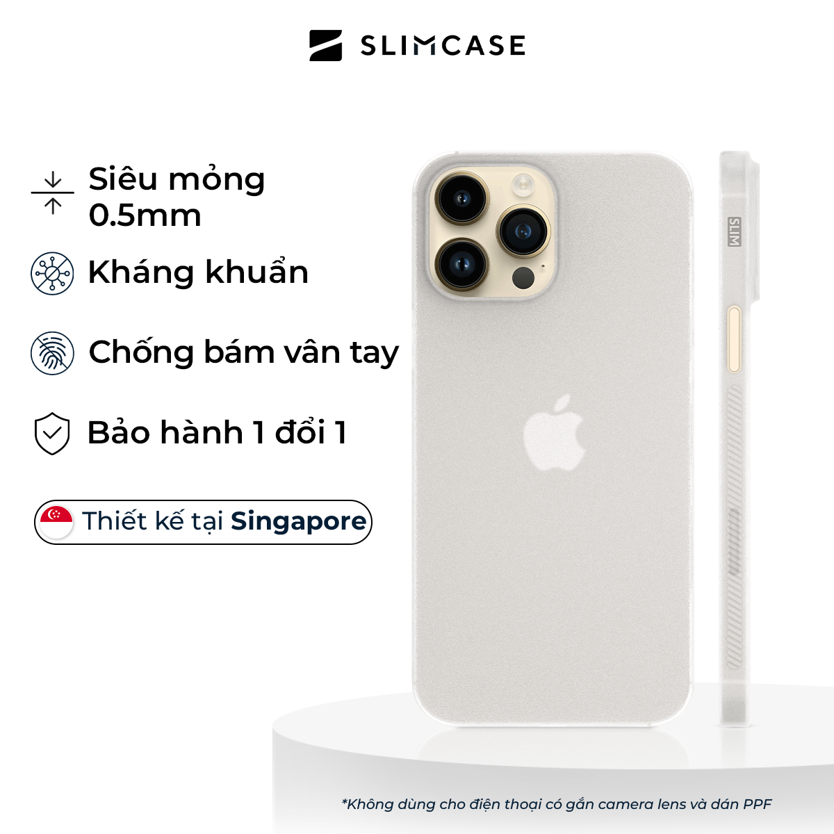 Ốp lưng Slimcase iPhone 12 Pro Max - Unique / Trong suốt MagSafe Slimcase Vietnam