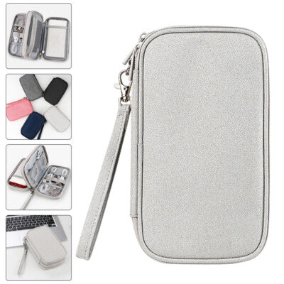 Combo 2 quà : Túi đựng phụ kiện điện tử và khăn lau điện tử