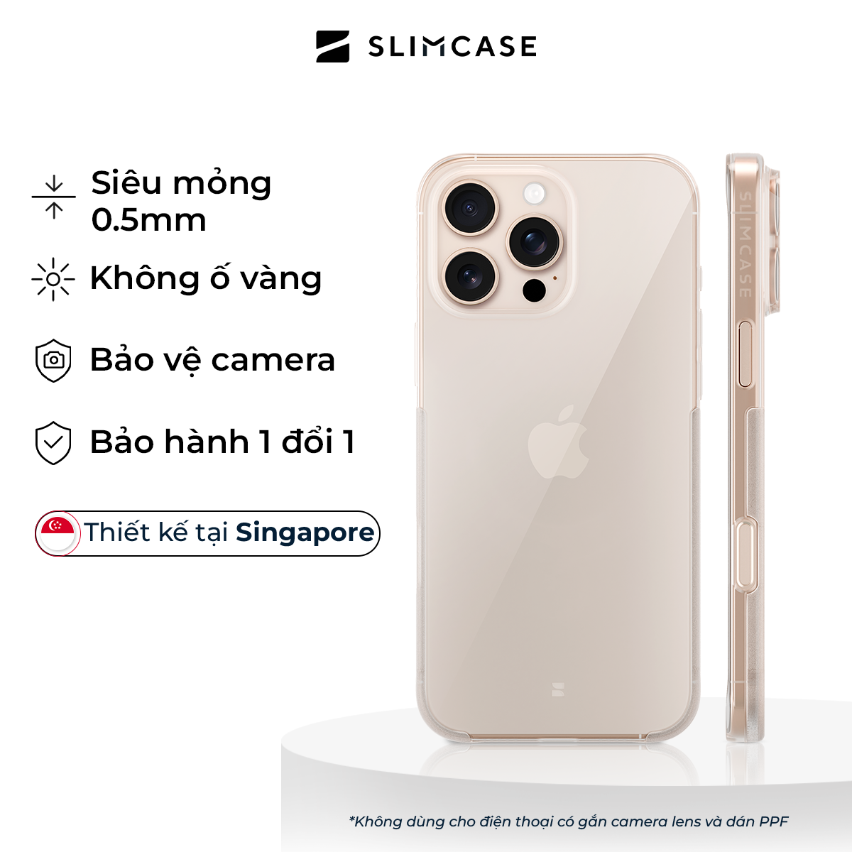 Ốp lưng Slimcase Unique dành cho iPhone 16 Pro Max