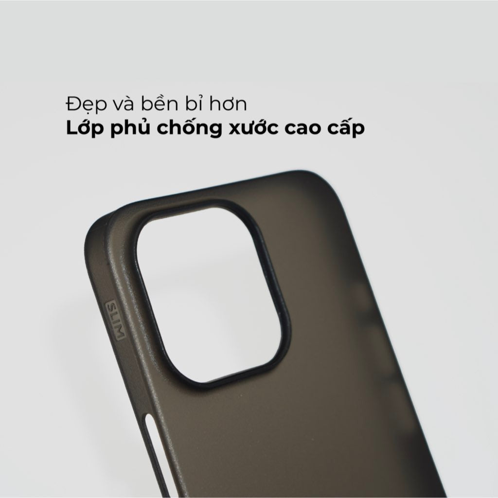 Ốp Lưng Slimcase cho iPhone 13 Pro - Pro - Nhám Đen - Slimcase Vietnam
