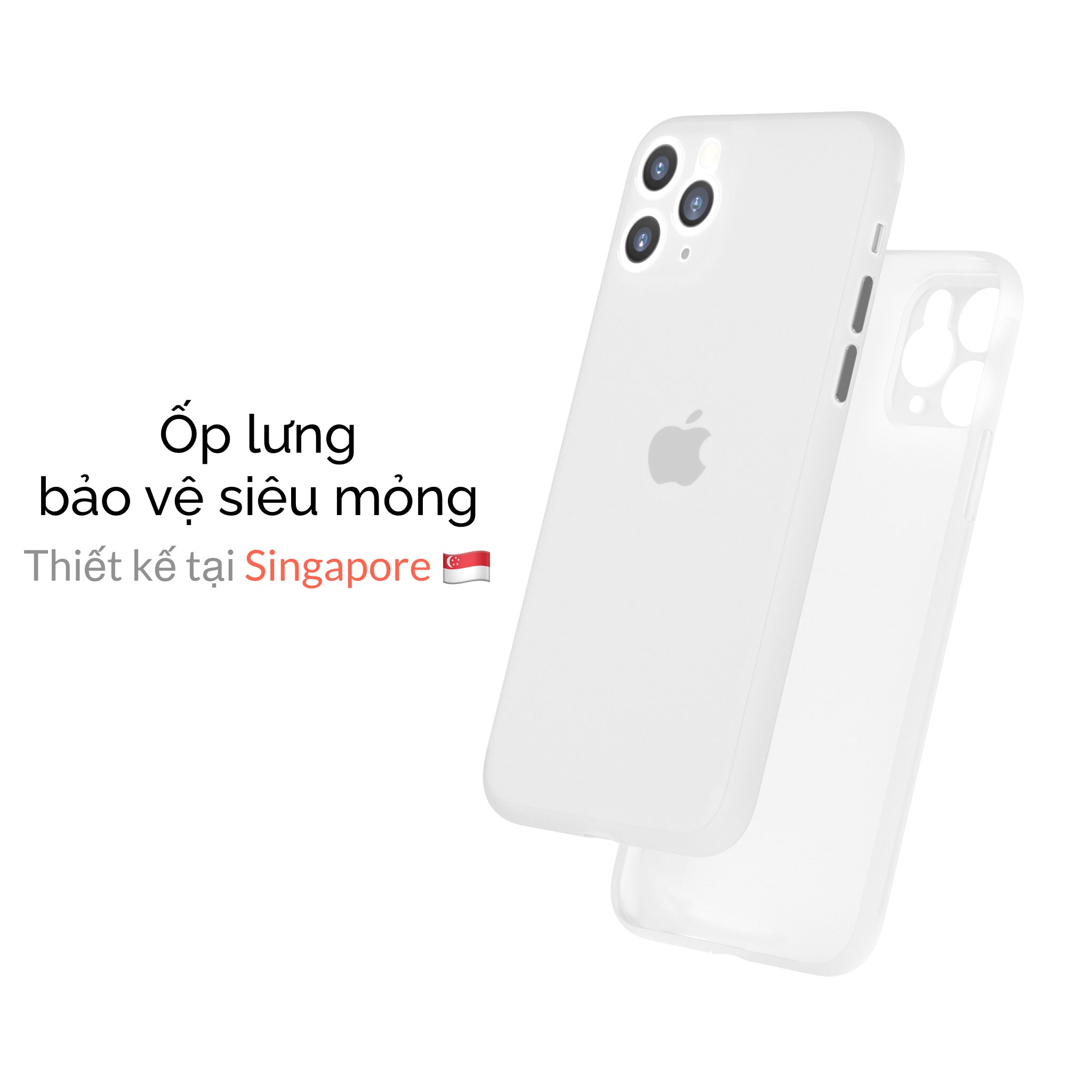Ốp Lưng Slimcase cho iPhone 11 Pro Max - Classic - Trong suốt - Slimcase Vietnam
