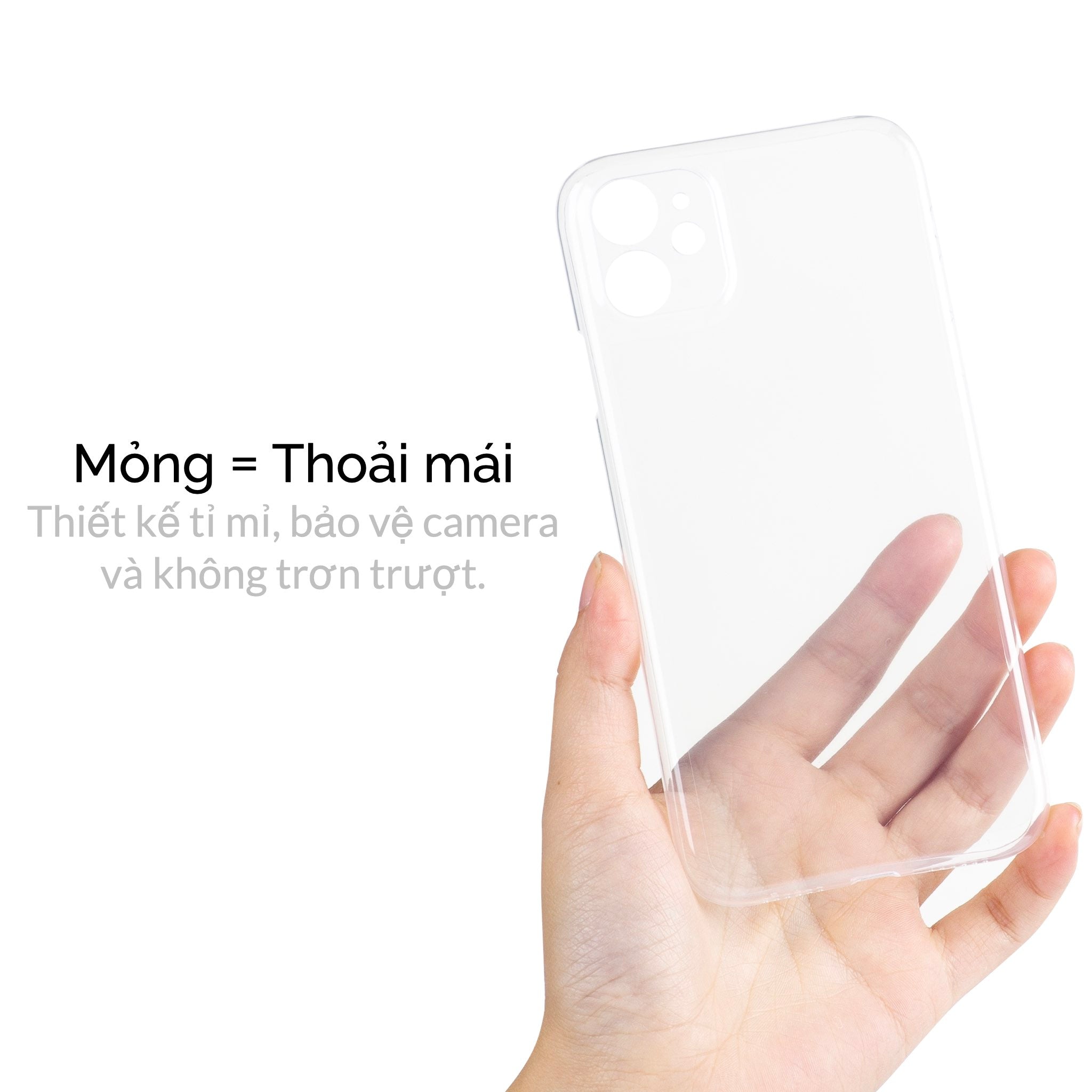 Ốp Lưng Slimcase cho iPhone 11 Pro Max - Classic - Trong suốt - Slimcase Vietnam