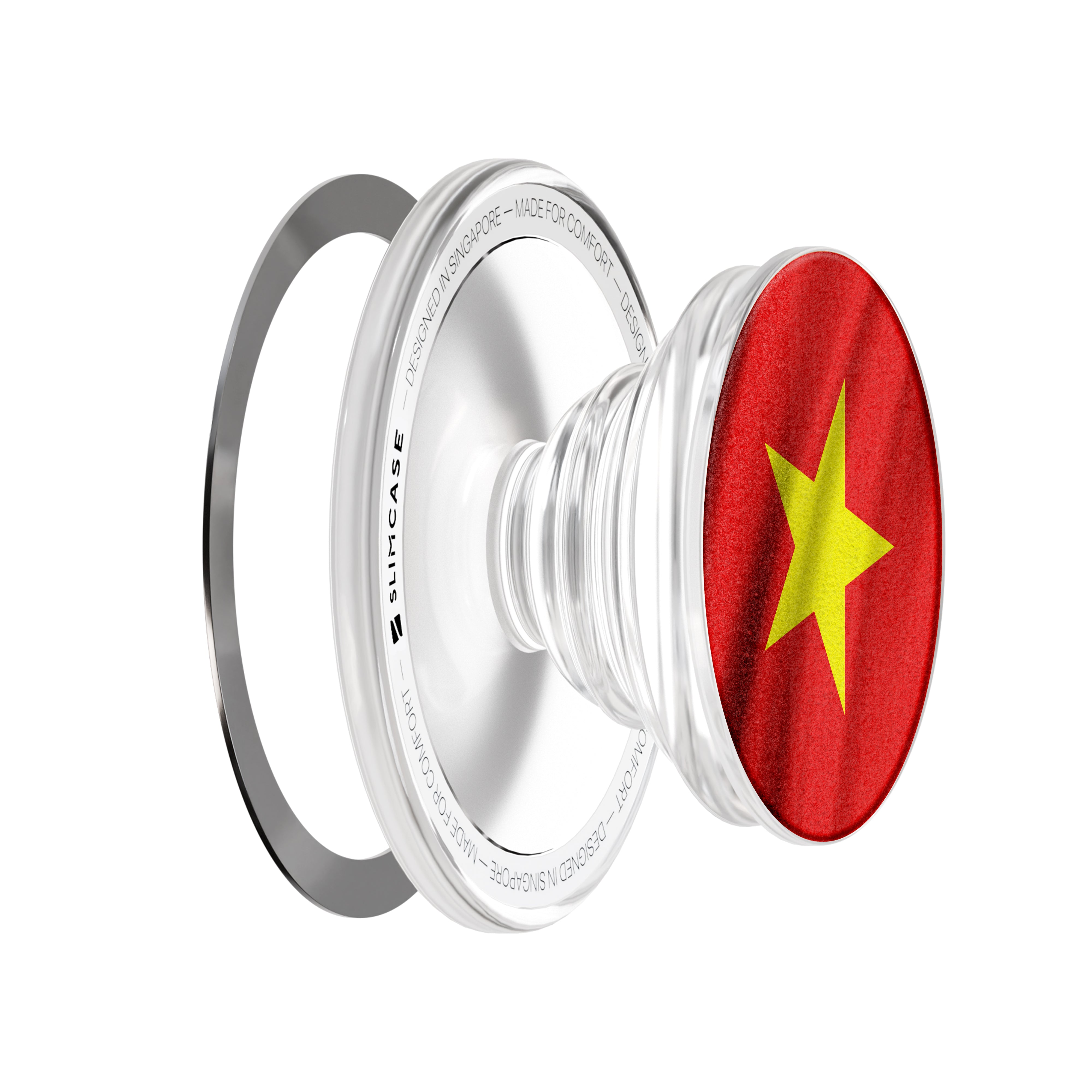 Combo 2 quà : Giá đỡ điện từ gấp gọn và khăn lau điện tử